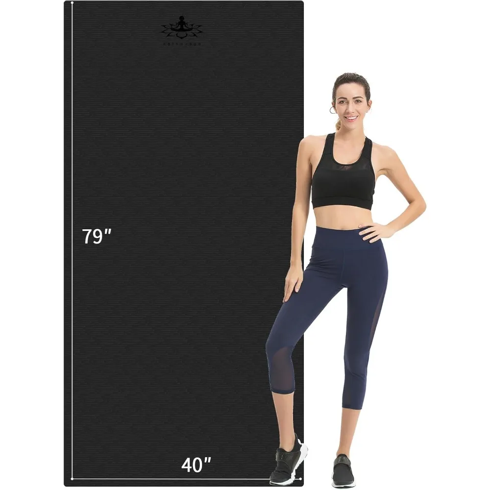 Pilates Yoga Mat Thickness - Extra Long Thick Non Slip Exercise