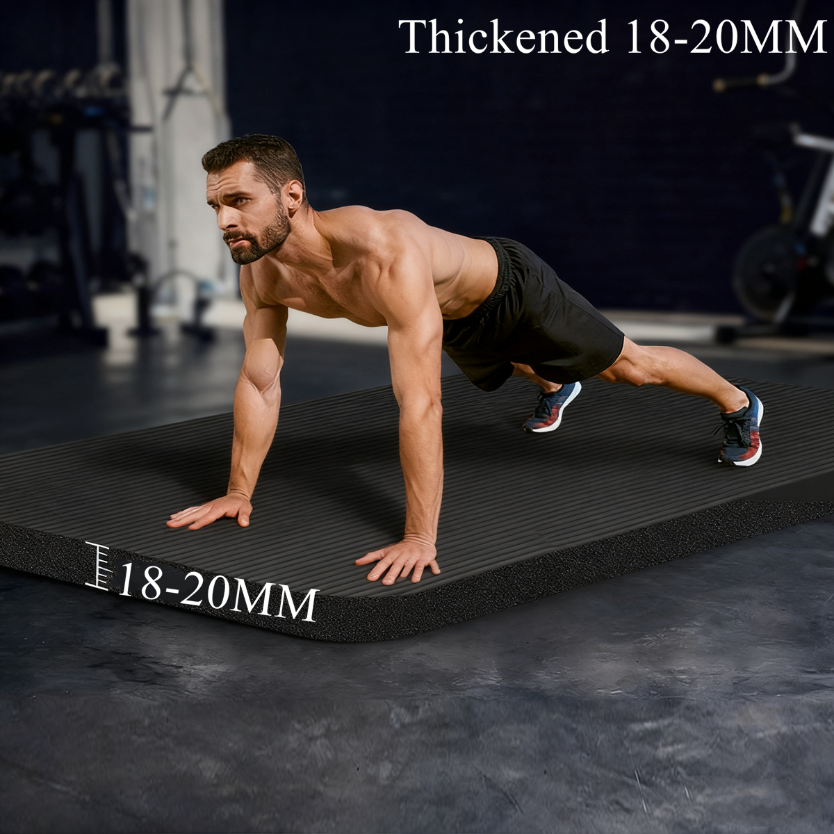 Pilates Yoga Mat Thickness - 183×60cm 18MM Thick Yoga Mats Anti-skid