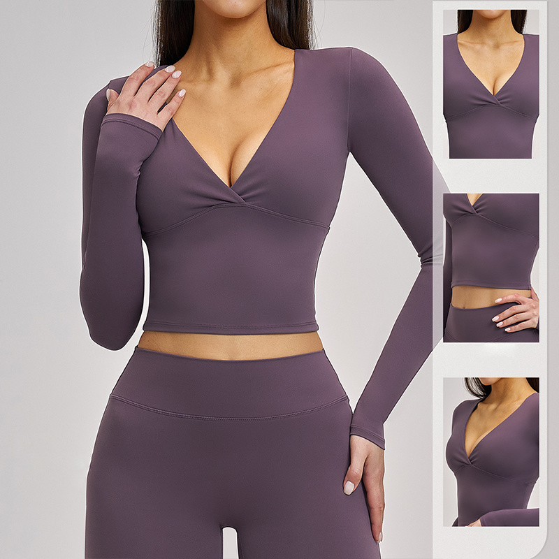 SVEIC Yoga Long Sleeve V Neck  - Pilates V Yoga 리뷰 및 가격
