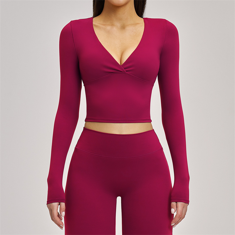 SVEIC Yoga Long Sleeve V Neck  - Pilates V Yoga 리뷰 및 가격