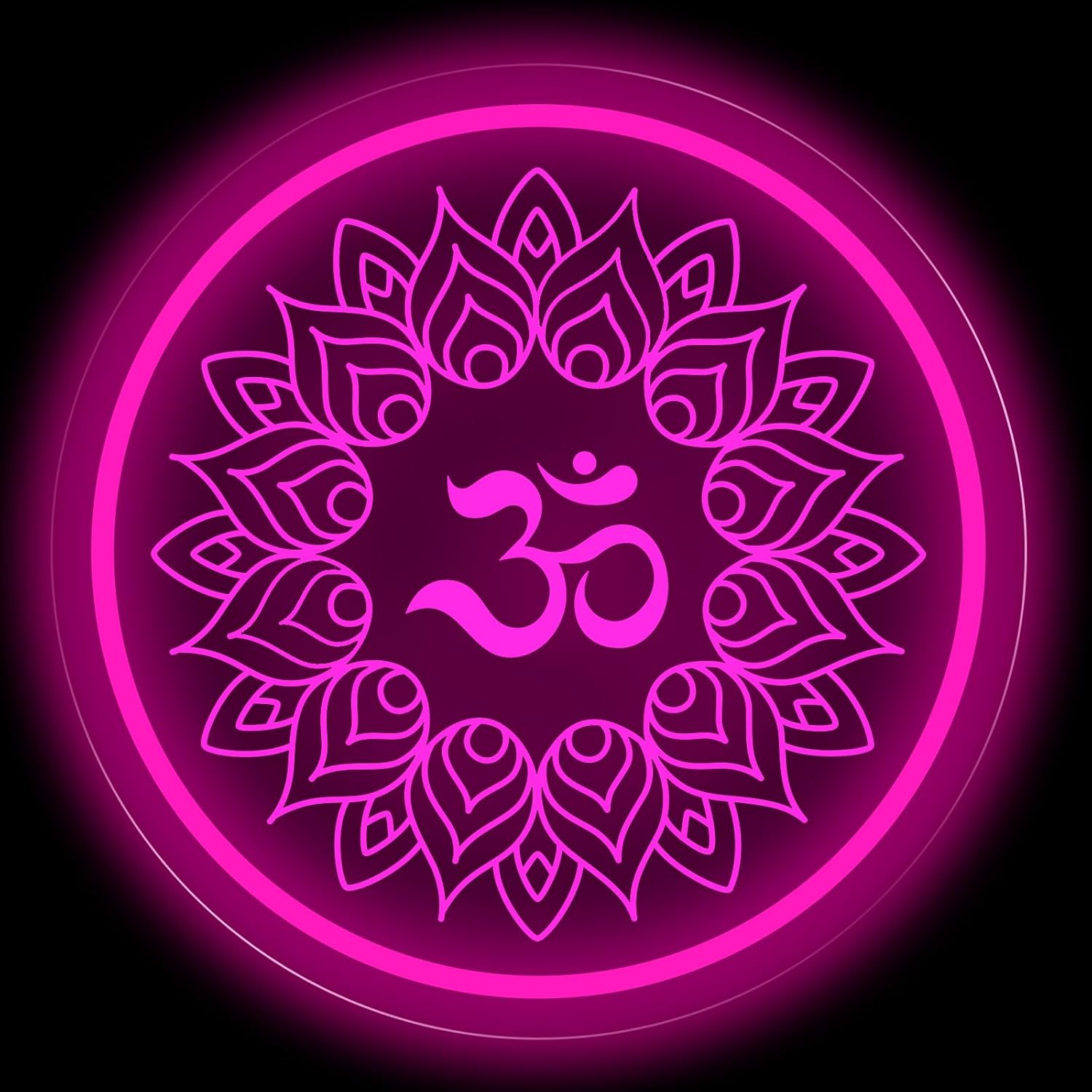 Om Mandala Neon Sign USB Power - Pilates Yoga Room 리뷰 및 가격