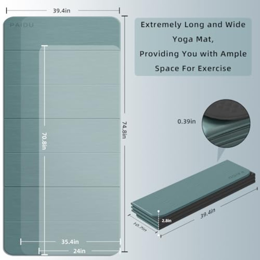 Foldable Yoga Mat thick- 2/5