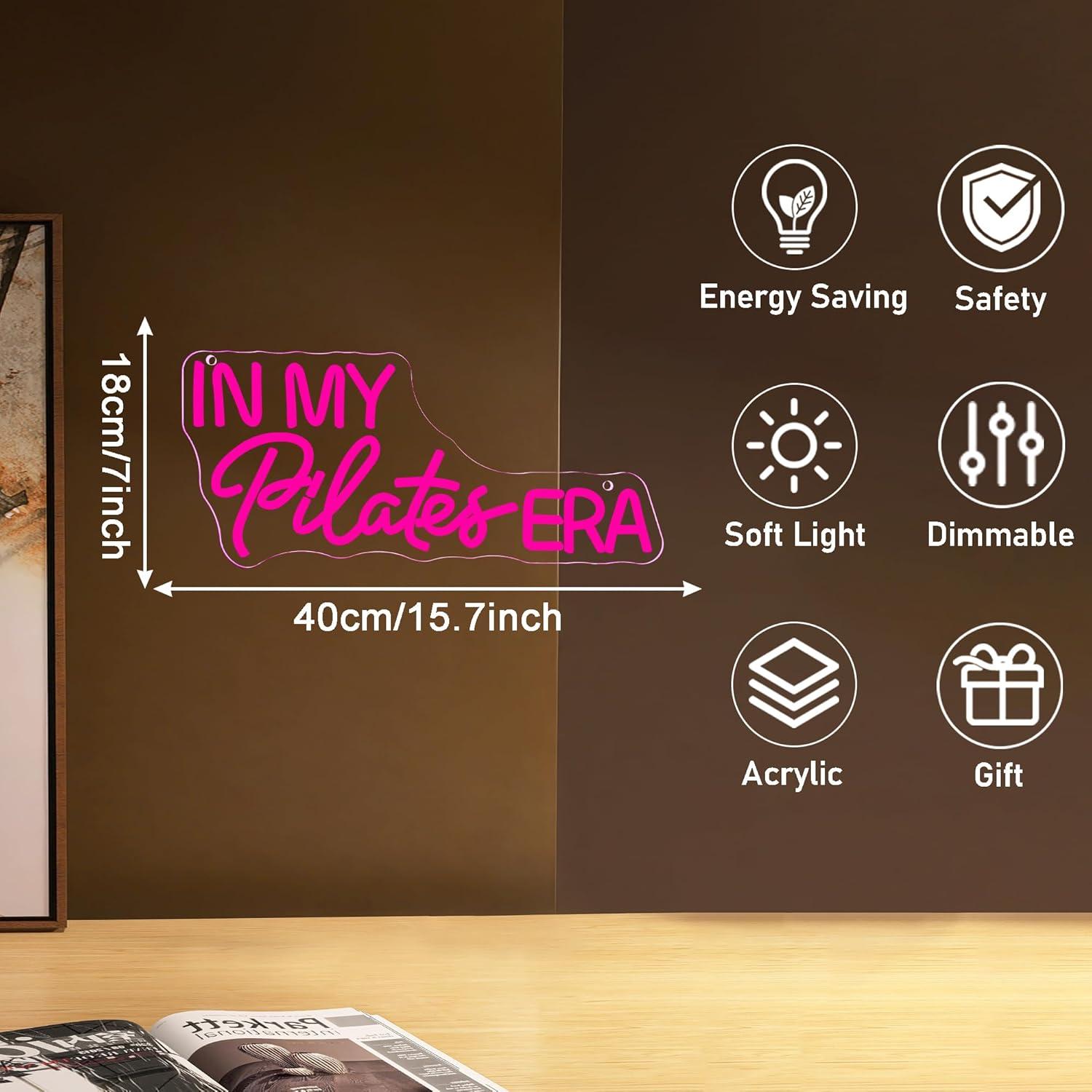 In My Pilates Era Neon Sign Di - Pilates Yoga Room 리뷰 및 가격