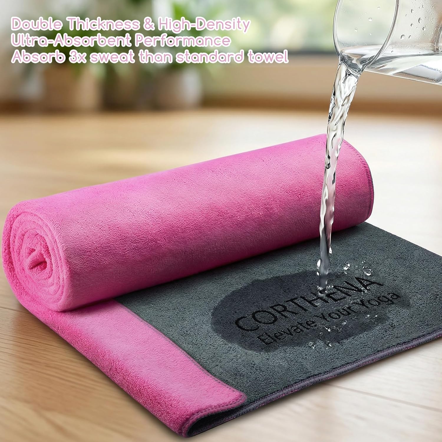 Yoga Mat Towel, Extra Thick 60 - Pilates Yoga Mat Thickness 리뷰 및 가격