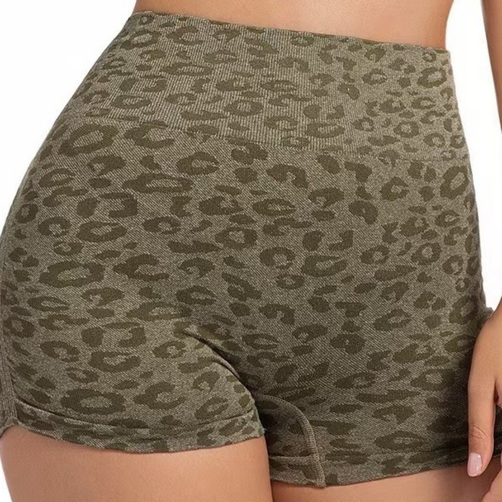 Casual Leopard High Waist Shor - Pilates Yoga Oxford 리뷰 및 가격