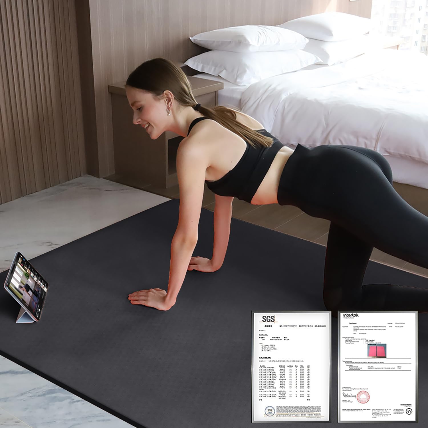 Extra Thick TPE Yoga Mat 6'x4' - Pilates Yoga Mat Thickness 리뷰 및 가격