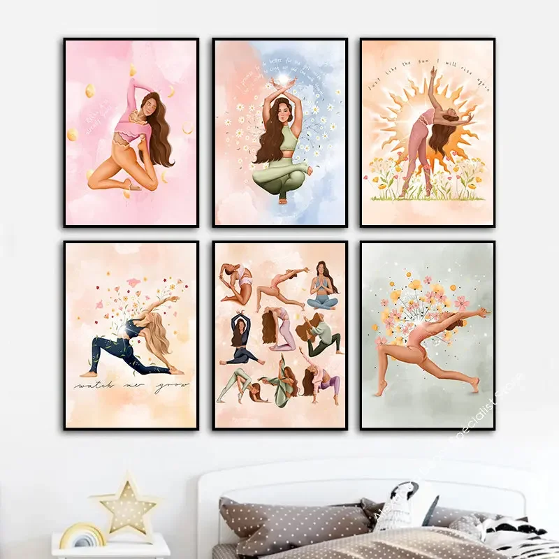 Boho Pilates Exercise Woman Yo - Pilates Yoga Room 리뷰 및 가격