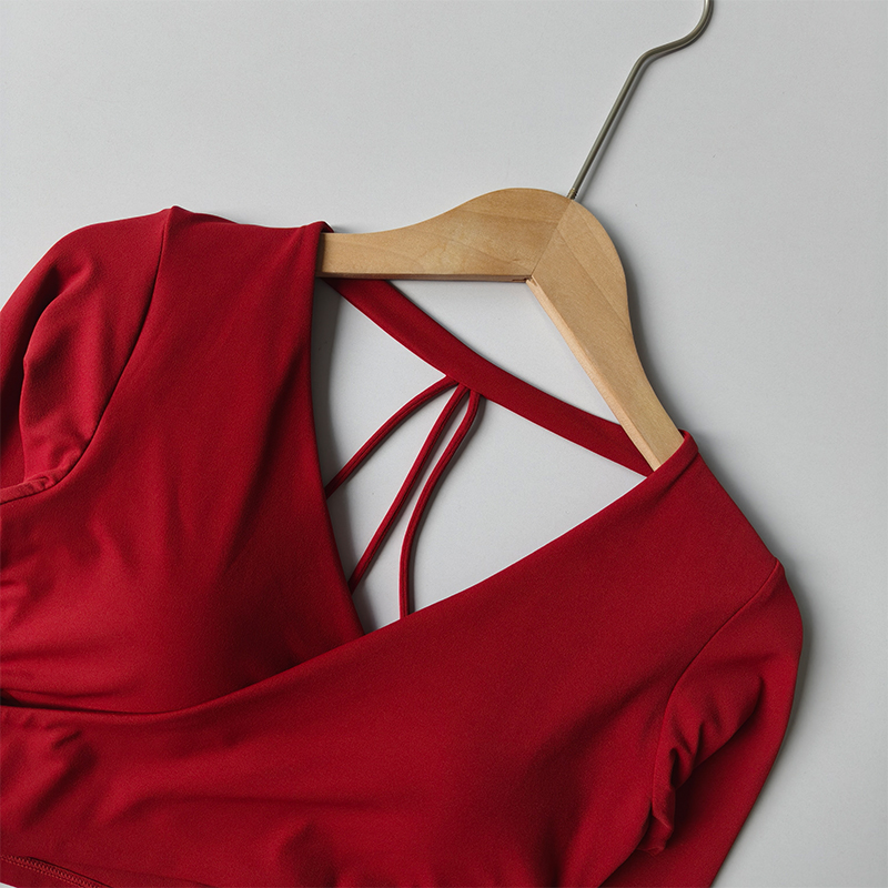 Gym Designed V-neck Long-sleev - Pilates V Yoga 리뷰 및 가격