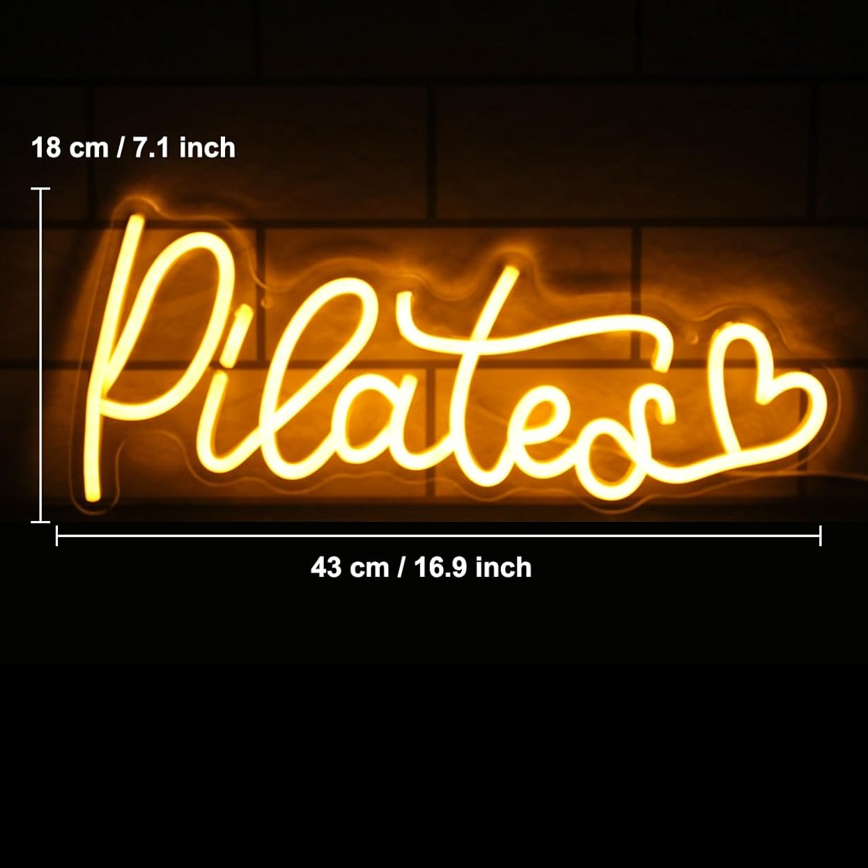Pilates Neon Signs for Wall De - Pilates Yoga Room 리뷰 및 가격