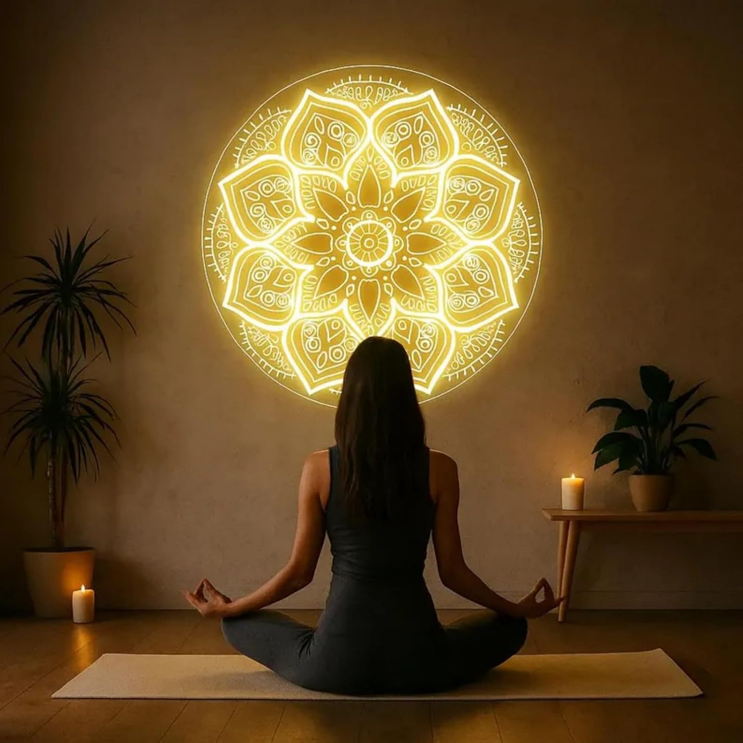 Mandala Neon Sign USB Powered  - Pilates Yoga Room 리뷰 및 가격