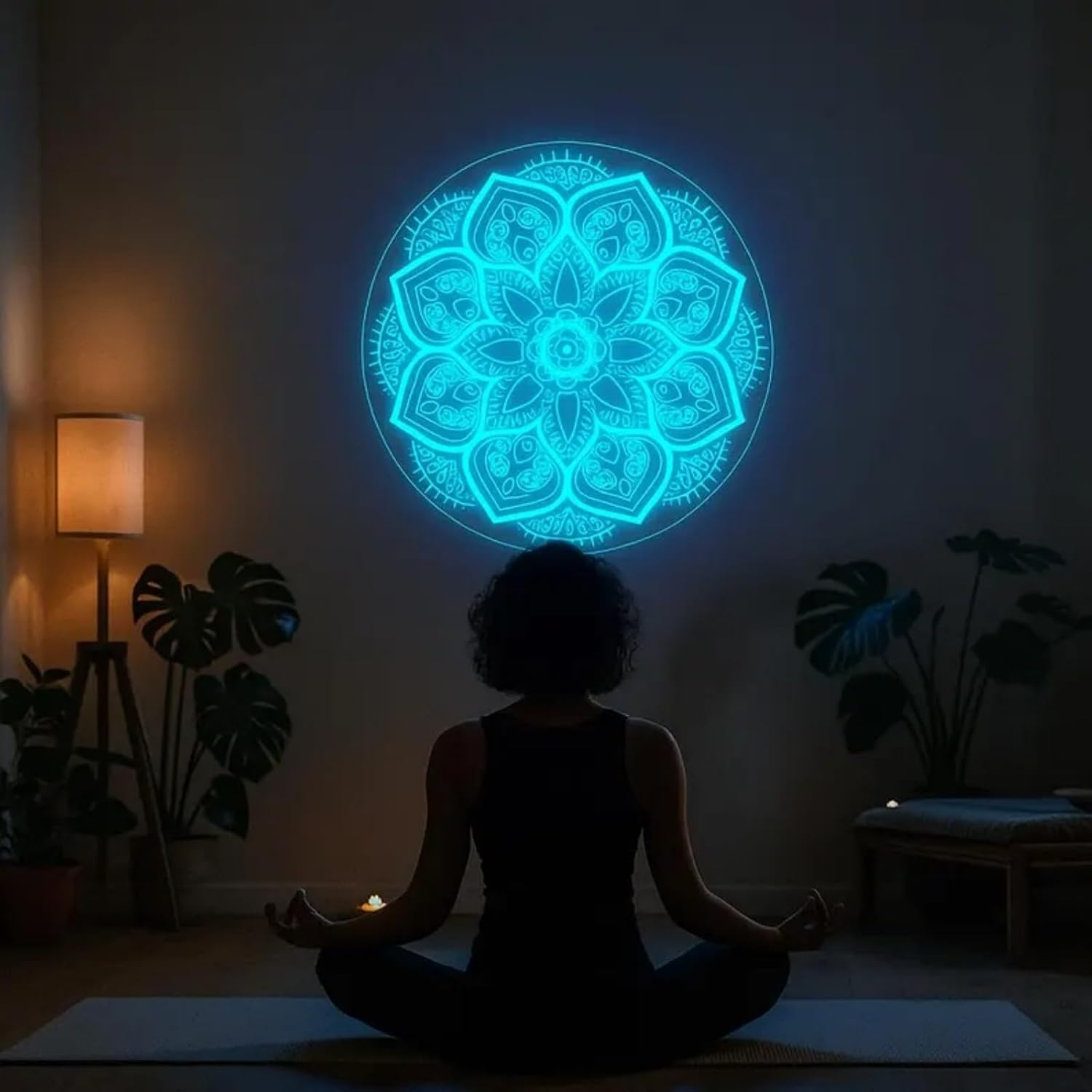 Mandala Neon Sign USB Powered  - Pilates Yoga Room 리뷰 및 가격