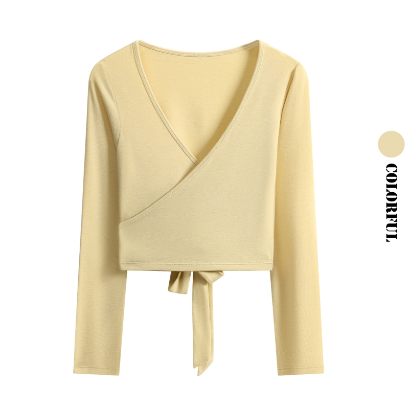 DRUR Long Sleeve Wrap Yoga Top - Pilates V Yoga 리뷰 및 가격