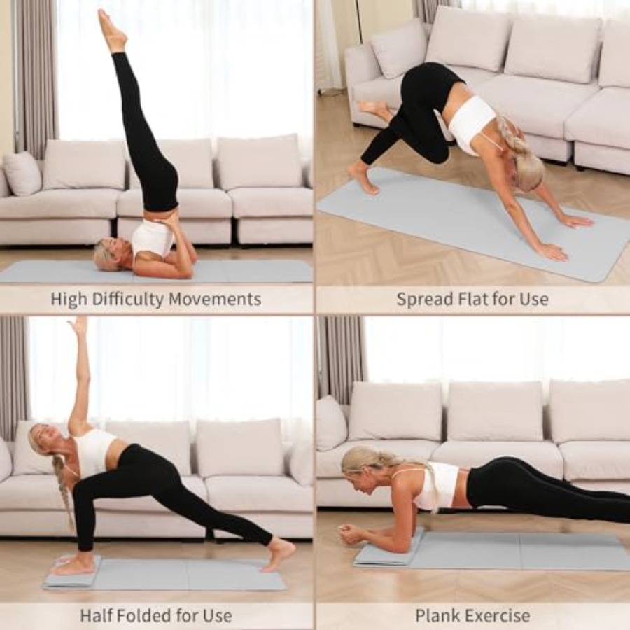 Foldable Yoga Mat - 10mm Extra - Pilates Yoga Mat Thickness 리뷰 및 가격