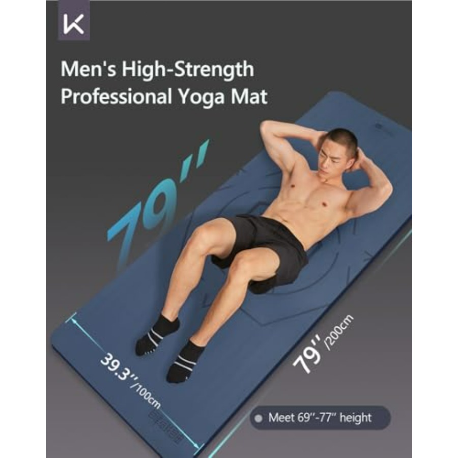 Extra Wide and Long Yoga Mat f - Pilates Yoga Mat Thickness 리뷰 및 가격